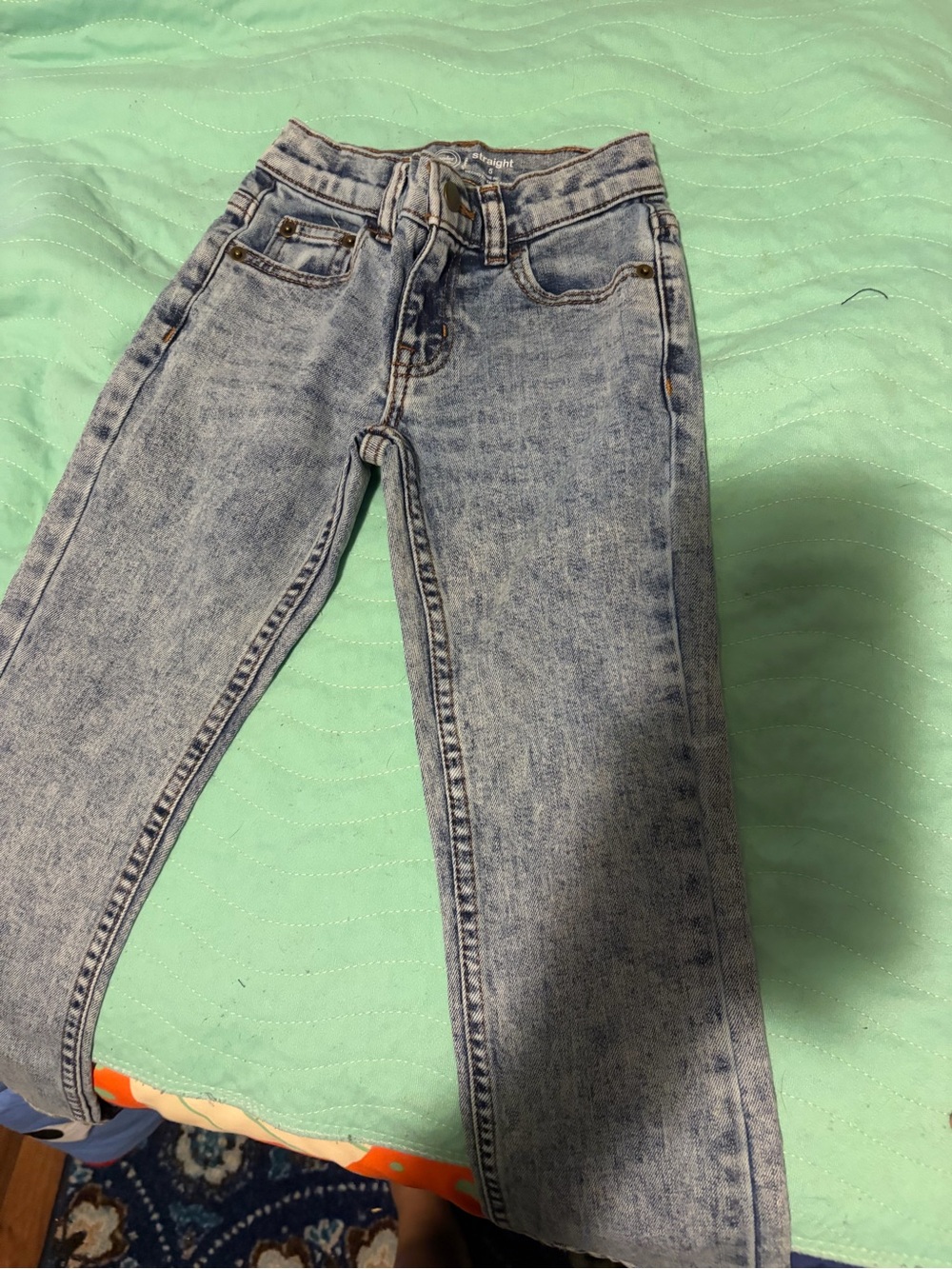 wonder nation Light Acid Wash Blue Kids Jeans